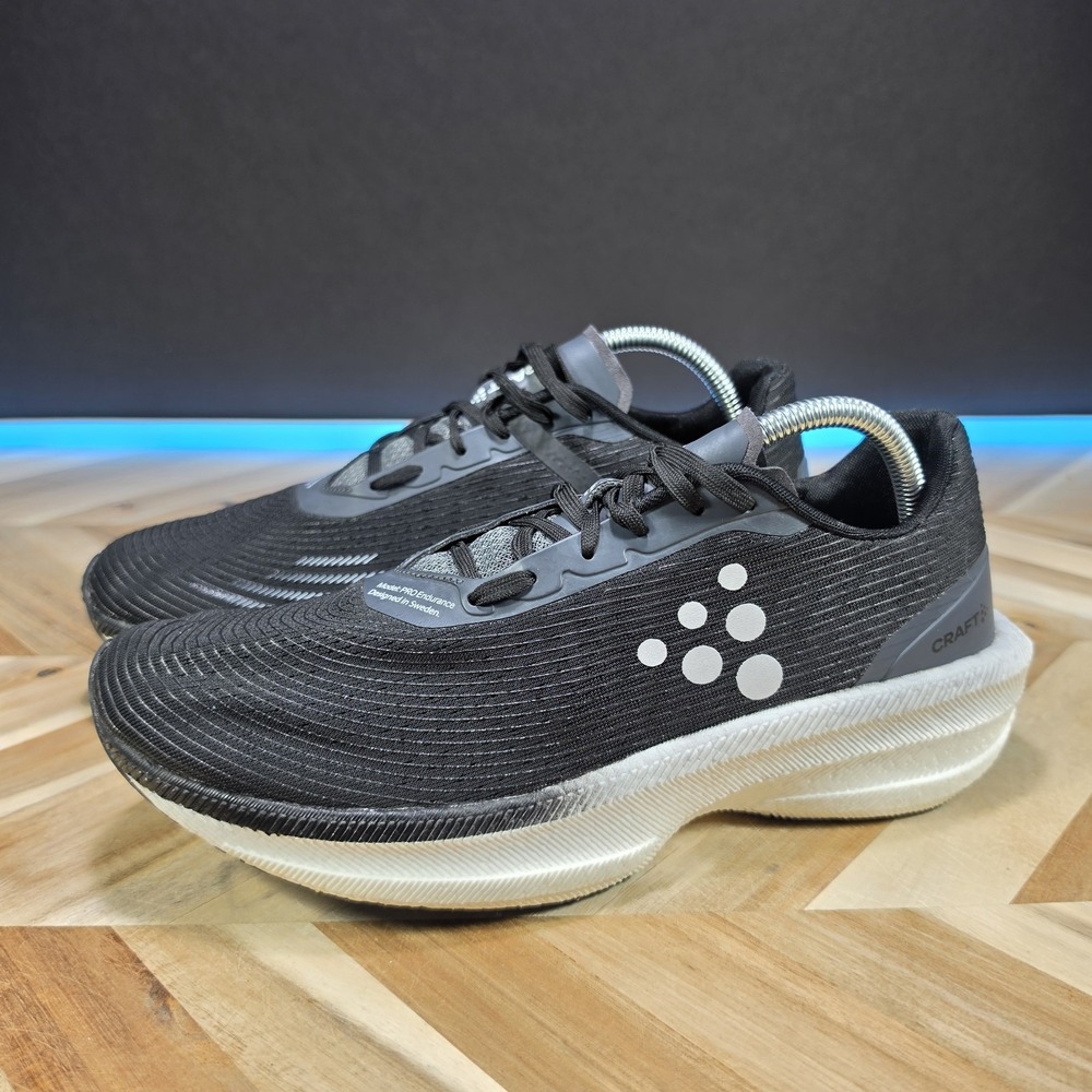 Craft Sports Pro Endurance Mens Athletic Running Shoes Size 8.5 Black White - Picture 2 of 14